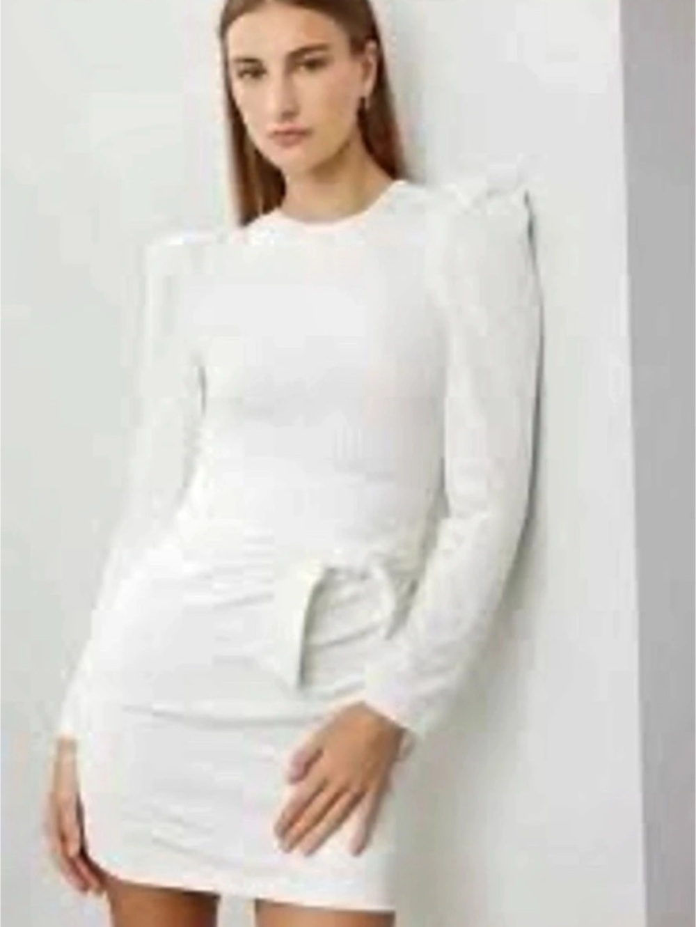 David Jones Elle Zeitoune Alex Long Sleeve Mini Dress in White Like New